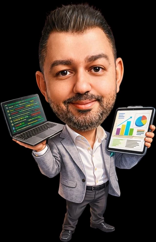 Illustration of Ahmed Shaker