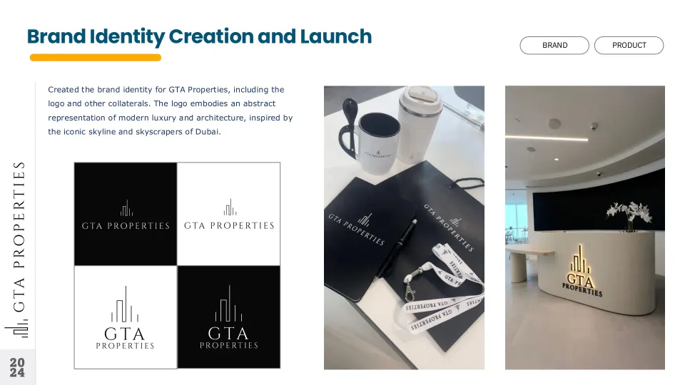 Brand identity creation and launch