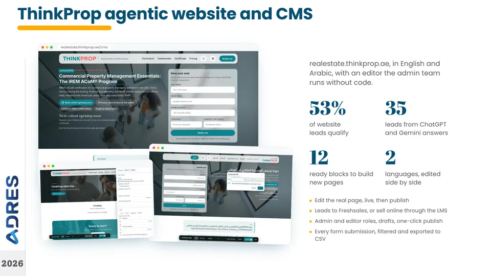 An AI marketing team of specialist agents, portfolio page 5